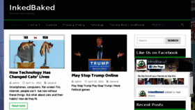 What Inkedbaked.com website looked like in 2016 (7 years ago)