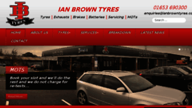 What Ianbrowntyres.co.uk website looked like in 2016 (7 years ago)
