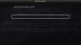 What Idrinksoda.com website looked like in 2016 (7 years ago)