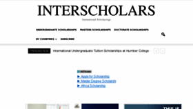 What Interscholars.org website looked like in 2016 (7 years ago)
