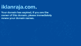 What Iklanraja.com website looked like in 2016 (7 years ago)
