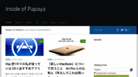What Insideofpapaya.com website looked like in 2016 (7 years ago)