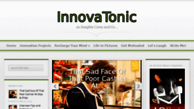 What Innovatonic.com website looked like in 2016 (7 years ago)