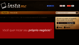 What Instame.com.br website looked like in 2016 (7 years ago)