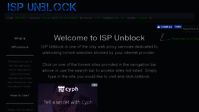 What Ispunblock.com website looked like in 2016 (7 years ago)