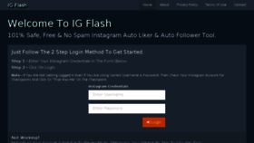 What Igflash.com website looked like in 2016 (7 years ago)