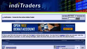 What Inditraders.com website looked like in 2016 (7 years ago)