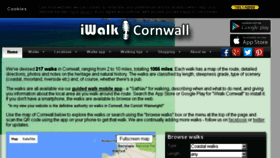 What Iwalkcornwall.co.uk website looked like in 2016 (7 years ago)