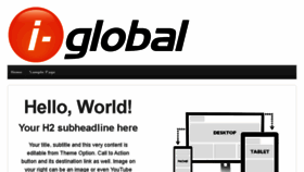 What I-global.com.au website looked like in 2016 (7 years ago)