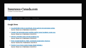 What Insurance-canada.com website looked like in 2016 (7 years ago)