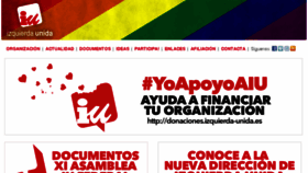 What Izquierda-unida.es website looked like in 2016 (7 years ago)