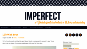 What Imperfectblog.com website looked like in 2016 (7 years ago)