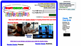 What Iwantchecks.com website looked like in 2016 (9 years ago)