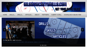 What Inlinehockeydrills.com website looked like in 2016 (7 years ago)
