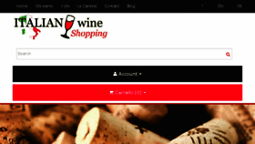 What Italianwineshopping.com website looked like in 2016 (7 years ago)