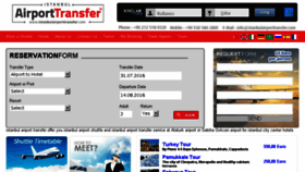 What Istanbulairporttransfer.com website looked like in 2016 (7 years ago)