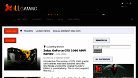 What Illgaming.net website looked like in 2016 (7 years ago)