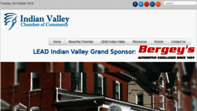 What Indianvalleychamber.com website looked like in 2016 (7 years ago)