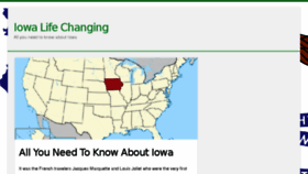 What Iowalifechanging.com website looked like in 2016 (7 years ago)
