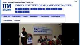 What Iimnagpur.ac.in website looked like in 2016 (7 years ago)