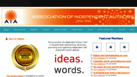 What Independent-authors.com website looked like in 2016 (7 years ago)