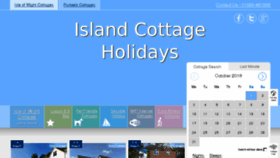 What Islandcottageholidays.com website looked like in 2016 (7 years ago)