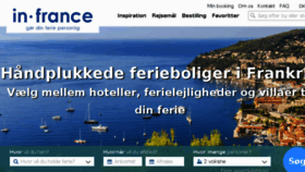 What In-france.dk website looked like in 2016 (7 years ago)
