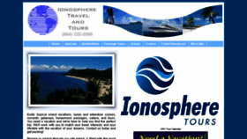 What Ionospheretravel.com website looked like in 2016 (7 years ago)