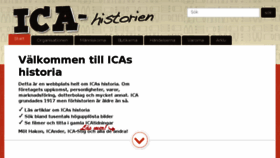 What Ica-historien.se website looked like in 2016 (7 years ago)