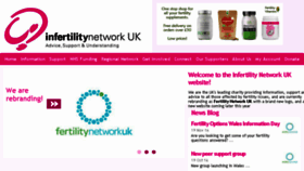 What Infertilitynetworkuk.com website looked like in 2016 (7 years ago)