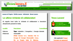 What Iltrovalavoro.it website looked like in 2016 (7 years ago)