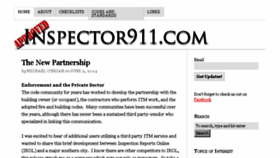 What Inspector911.com website looked like in 2016 (7 years ago)