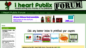 What Iheartpublixforum.com website looked like in 2016 (7 years ago)