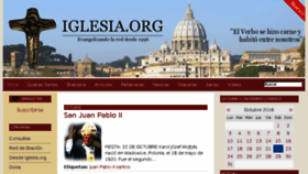What Iglesia.org website looked like in 2016 (7 years ago)