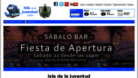 What Isladelajuventud-cuba.com website looked like in 2016 (7 years ago)