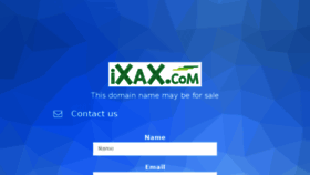 What Ixax.com website looked like in 2016 (7 years ago)