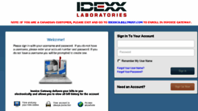 What Idexx.billtrust.com website looked like in 2016 (7 years ago)