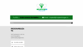 What Implantologie.ro website looked like in 2016 (7 years ago)