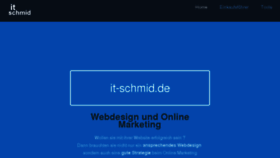 What It-schmid.de website looked like in 2016 (7 years ago)