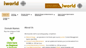 What Iworld.com.au website looked like in 2016 (7 years ago)