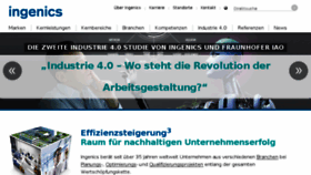 What Ingenics.de website looked like in 2016 (8 years ago)