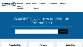 What Immopedia.fr website looked like in 2016 (7 years ago)