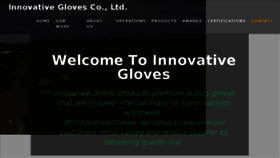 What Innovativegloves.net website looked like in 2016 (7 years ago)