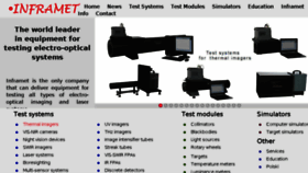 What Inframet.com website looked like in 2016 (7 years ago)