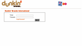 What International.dunkinbrands.com website looked like in 2016 (7 years ago)