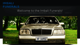 What Imbalifunerals.co.za website looked like in 2016 (7 years ago)