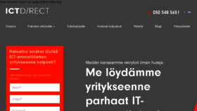 What Ictdirect.fi website looked like in 2016 (7 years ago)