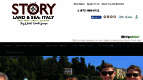 What Italystory.com website looked like in 2016 (7 years ago)