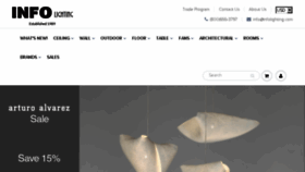 What Infolighting.com website looked like in 2016 (8 years ago)
