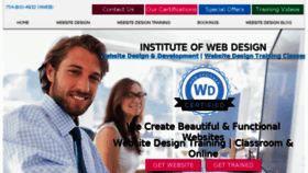 What Instituteofwebdesign.com website looked like in 2016 (7 years ago)